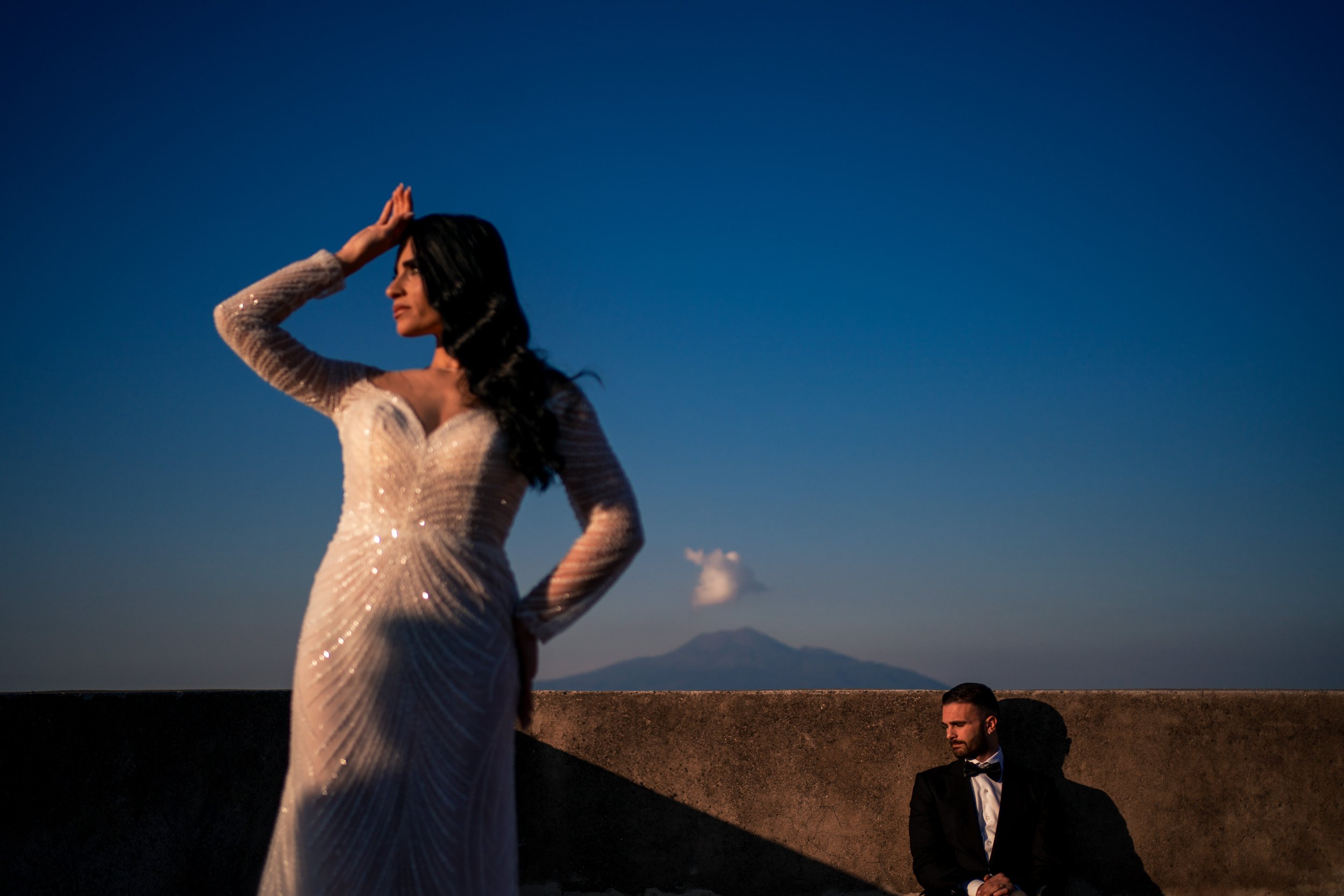Destination wedding couple at Sorrento, Italy photographed by Franklin Balzan