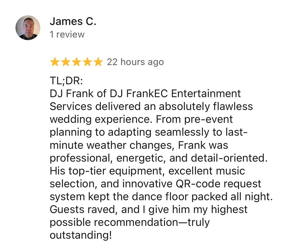 5️⃣🌟🌟🌟🌟🌟 Review 🚨!!
To receive this type of client satisfaction is a testament to the work that our team puts in to all of our celebrations.
This review was left by our clients from a recent wedding that we helped celebrate on the beach in S