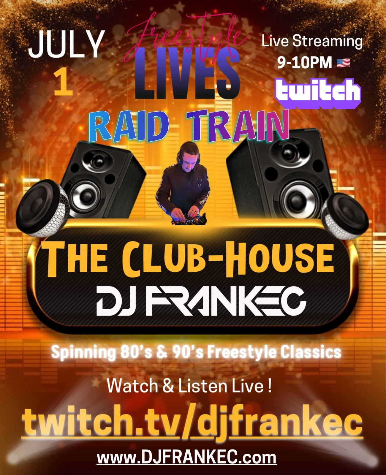 80's & 90's Freestyle On The “Freestyle Lives” Raid Train by DJ FrankEC