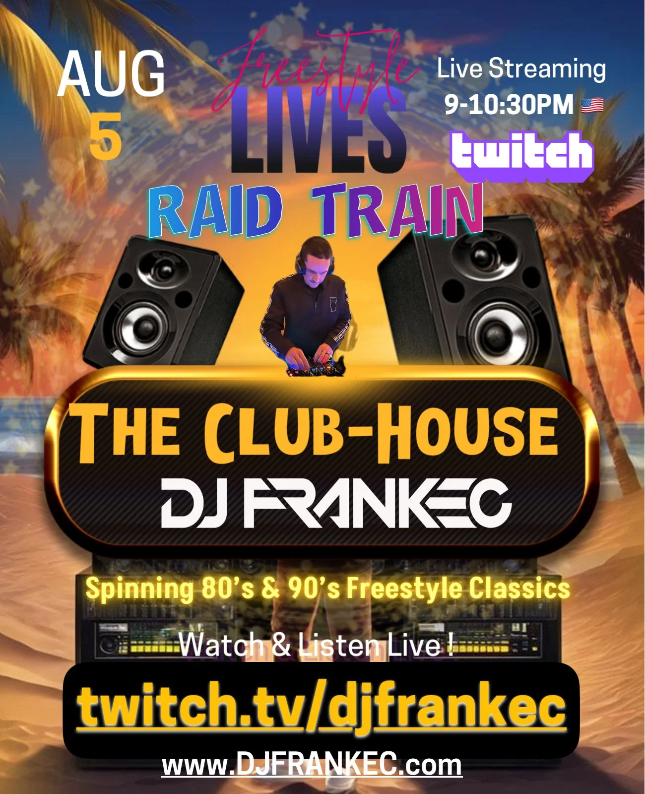 80's & 90's Freestyle On The “Freestyle Lives” Raid Train by DJ FrankEC