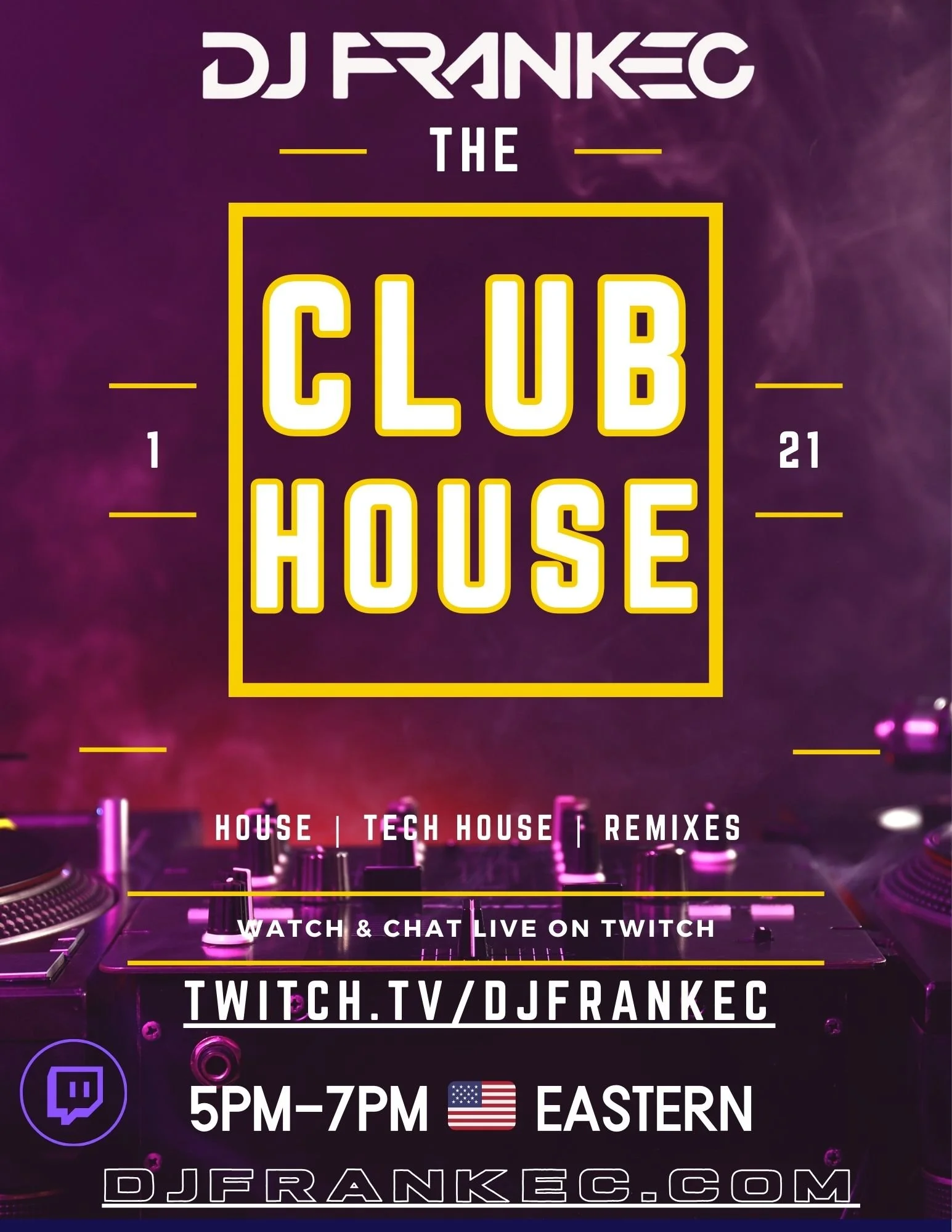 The ClubHouse by DJ FrankEC  (1-21-26) 