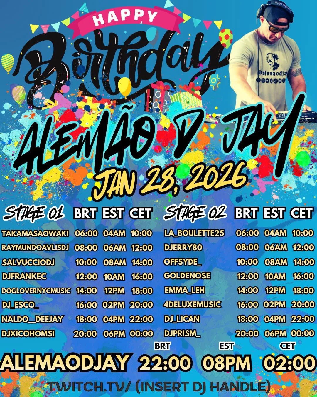 The ClubHouse on the AlemaoDJ Birthday Raid Train by DJ FrankEC (1-28-26)