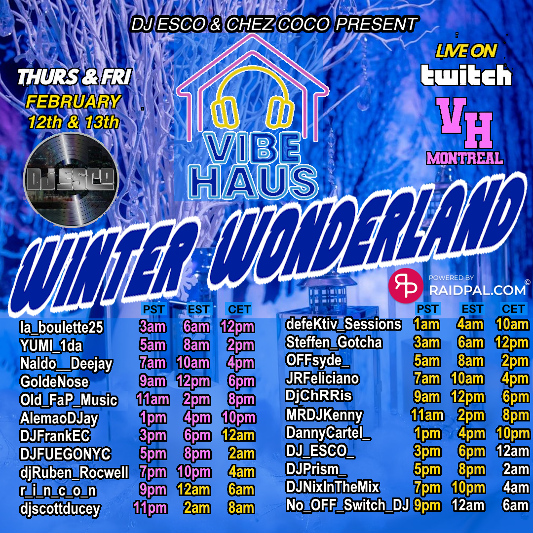Vibe Haus Winter Wonderland Raid Train (2-12-26)