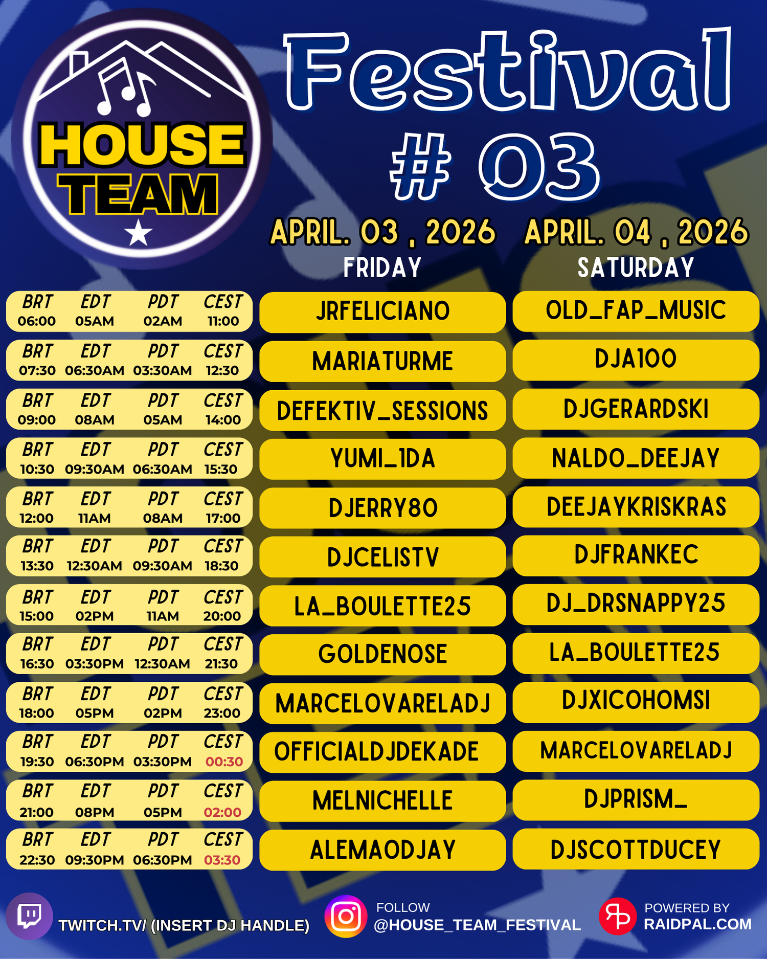 The Clubhouse by DJ FrankEC on the House Team Festival #3 (4-4-26) episode artwork