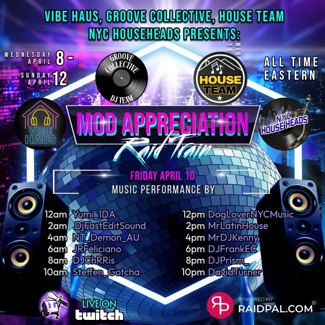 The Clubhouse by DJ FrankEC on the Mod Apprectiation Raid Train (4-10-26)