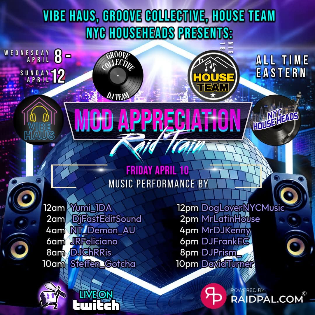 The Clubhouse by DJ FrankEC on the Mod Apprectiation Raid Train (4-10-26) episode artwork