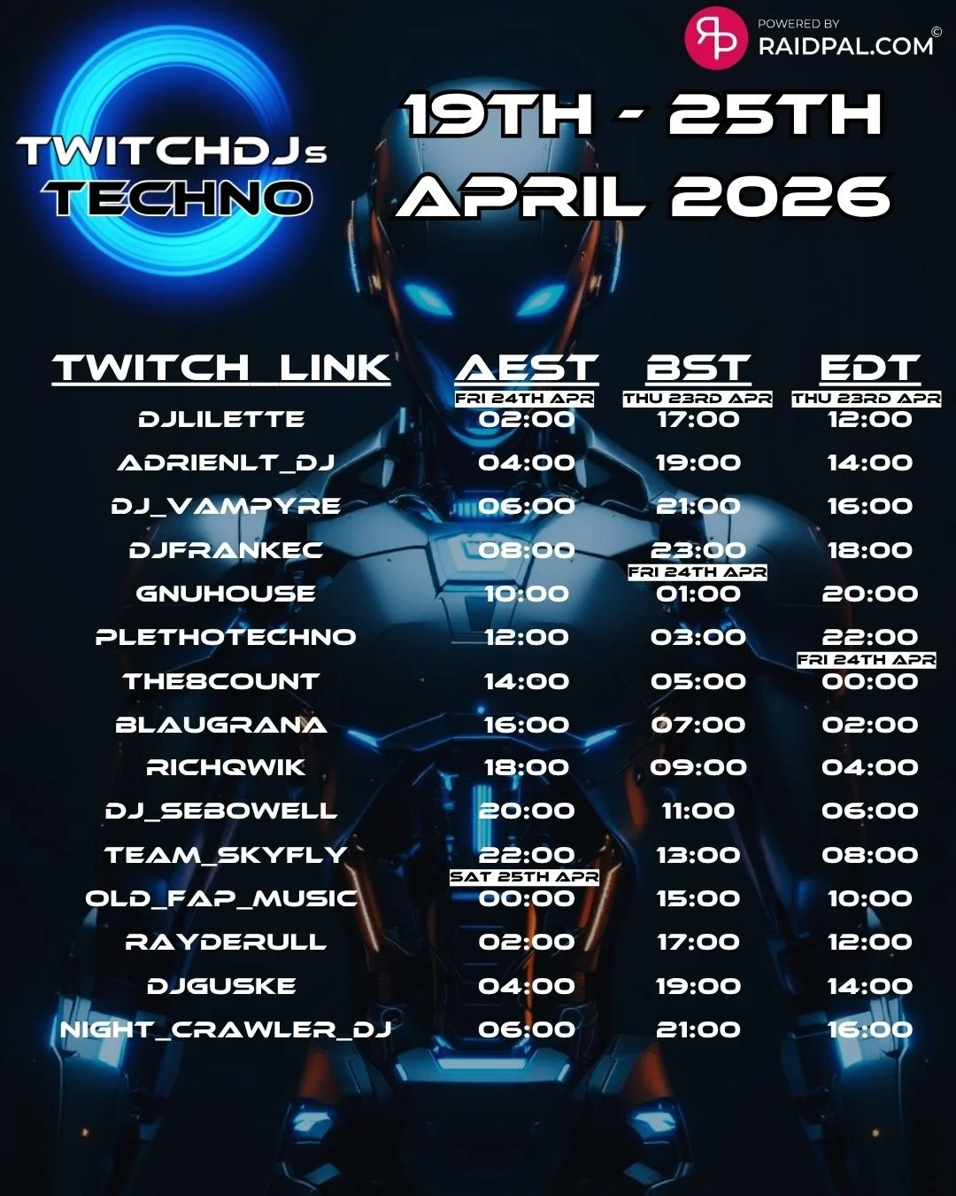 The ClubHouse by DJ FrankEC on The Twitch DJ’s Techno Train (4-23-26)