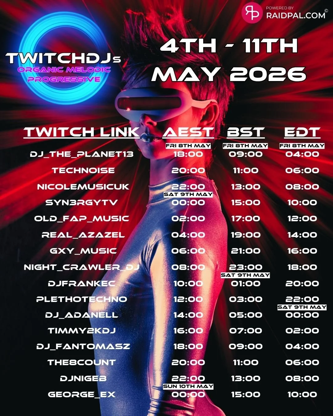 The ClubHouse by DJ FrankEC on The TDJ’s Organic, Melodic, Progressive Raid Train (5-8-26) episode artwork