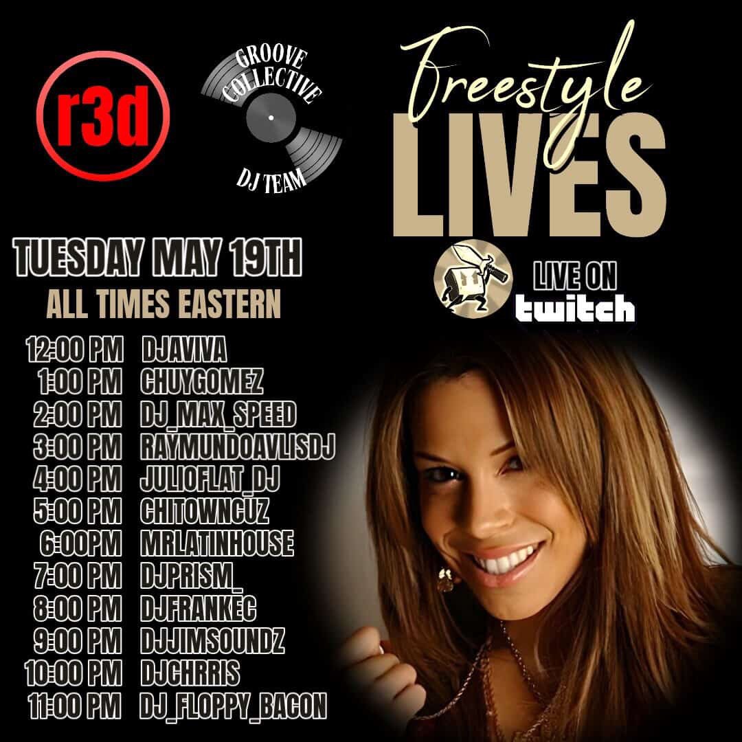 80's &amp; 90's Freestyle On The “Freestyle Lives” Raid Train by DJ FrankEC (5-19-26)