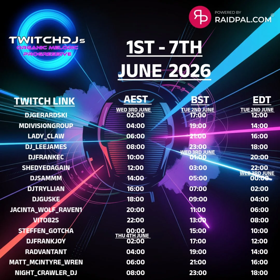 TDJ’s Organic, Melodic, Progressive Raid Train by DJ FrankEC (6-2-26)