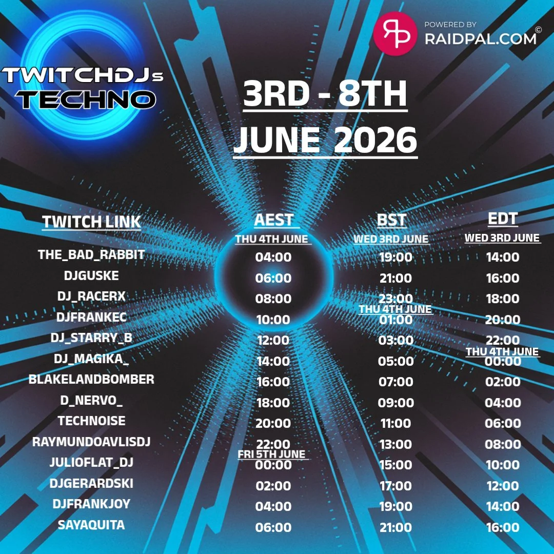 Twitch DJ’s Techno Raid Train by DJ FrankEC (6-3-26) episode artwork
