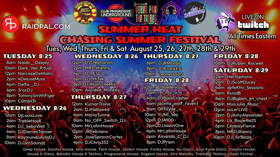 Summer Heat- Chasing Summer Festival by DJ FrankEC (8-27-26)