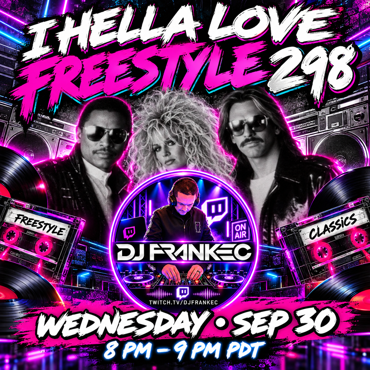 80's &amp; 90's Freestyle On The “I Hella Love Freestyle” Raid Train by DJ FrankEC (9-30-26)