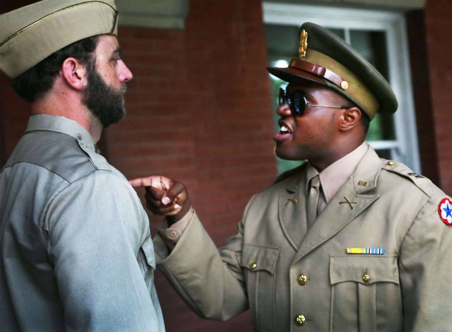 Scott Siepker as Captain Taylor and Ken-Matt Martin as Captain Davenport. Photo: Andrea Markowski