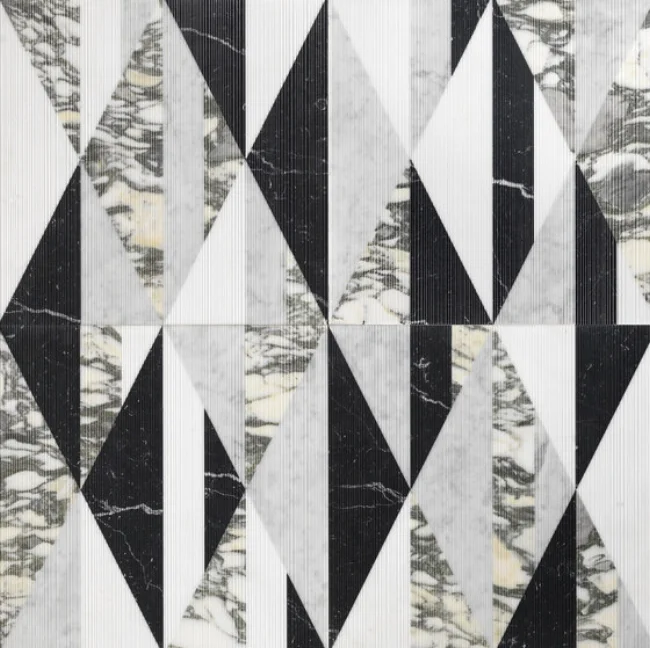 Opus: Flooring from the Tangram Chaplin Collection/ Design by Raffaello Galiotto for Lithos Design/ Italy 2016