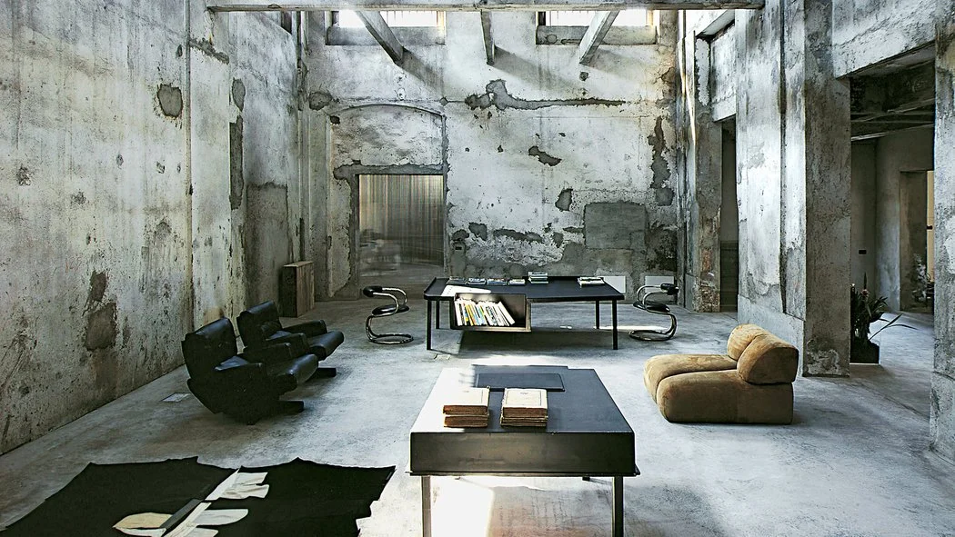 Originally a sock factory from the ’40s then former office by Vincenzo De Cotiis, Bresca as seen in ELLE Decor Italia/ Photo credit: Max Zambelli