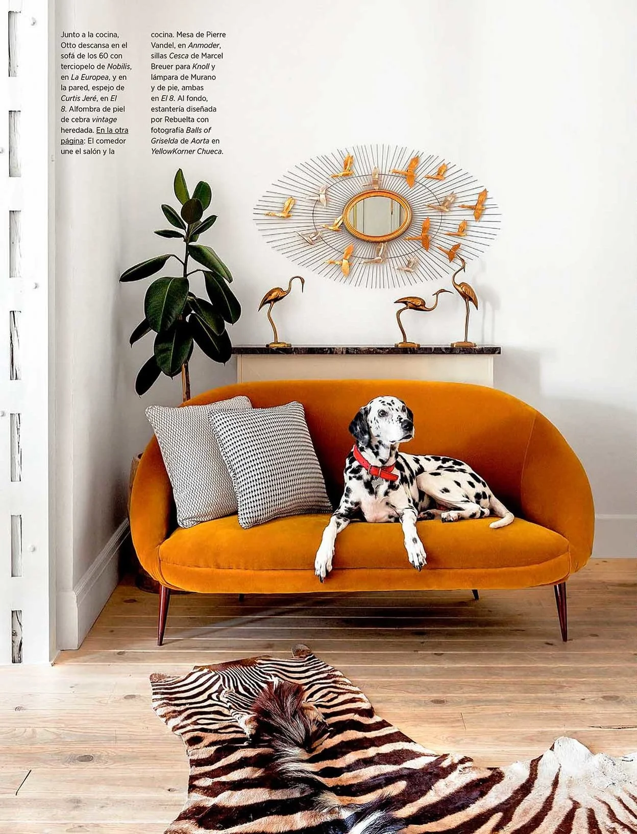 Salesas Apartment Interior by Carmen Rebuelta, Madrid as seen in AD España issue January 2018/ Photo credit: Belen Imaz. 