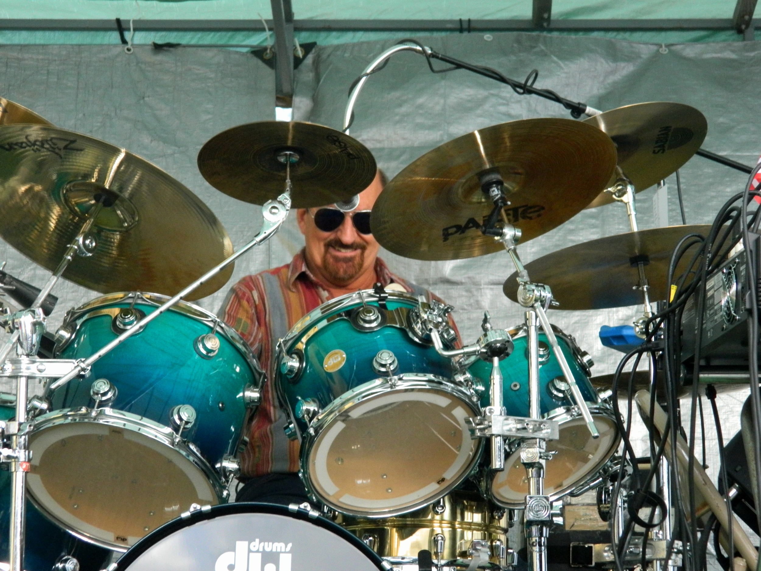 Scott playing Peek-A Boo Between The Cymbals