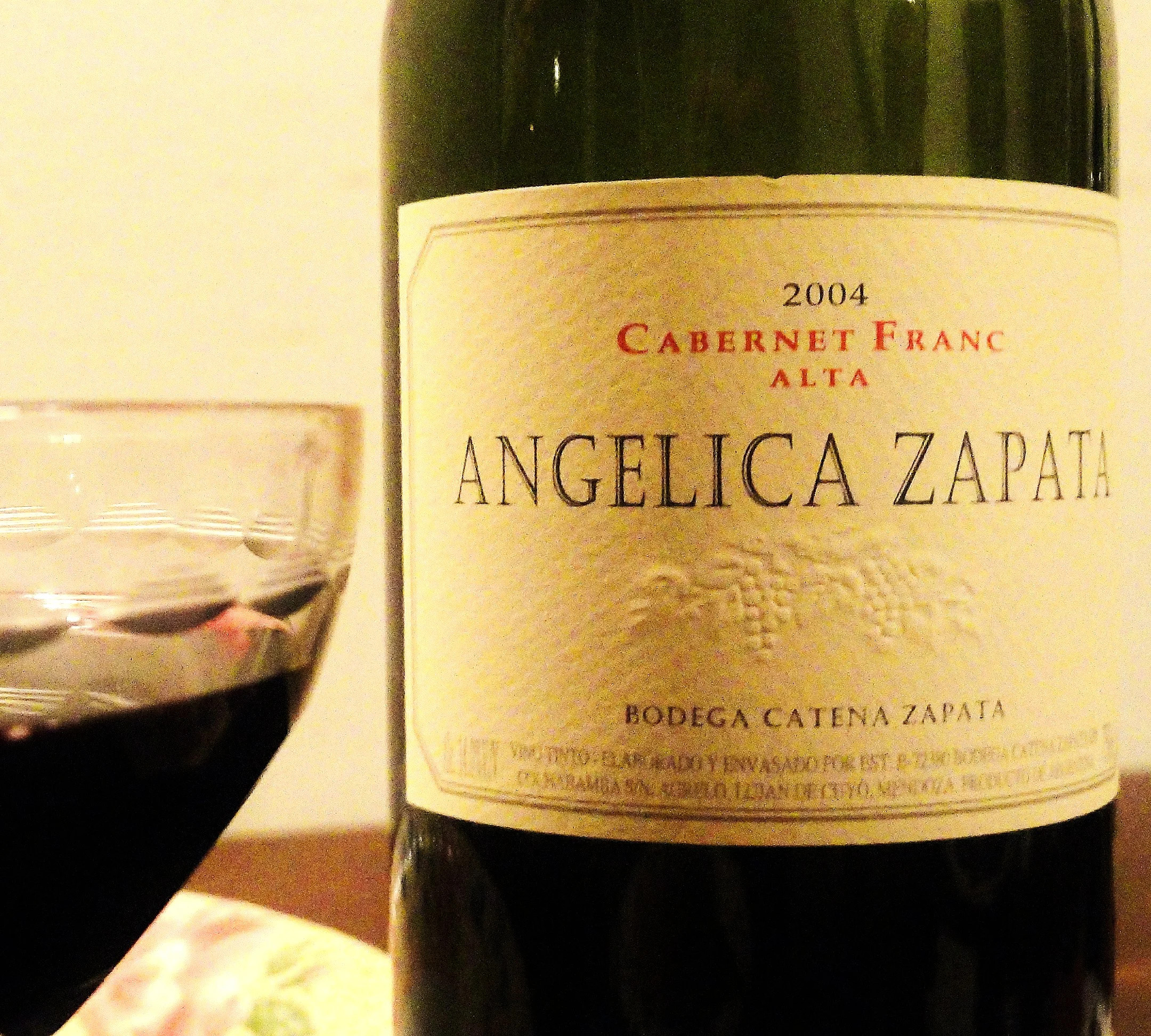What We're Drinking Now: 2004 Angelica Zapata Cabernet Franc
