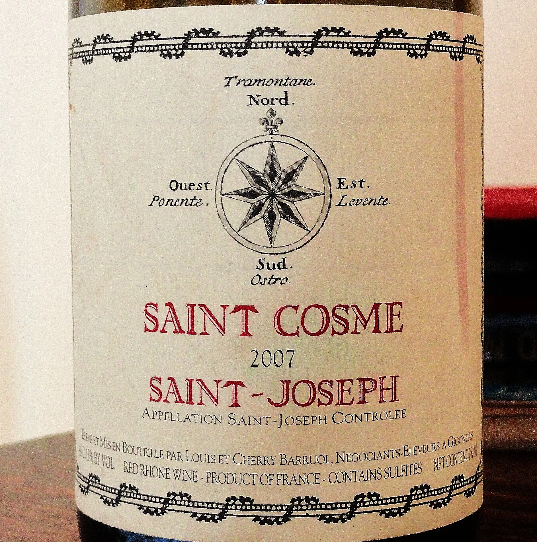 What We're Drinking Now: 2007 Chateau St. Cosme St. Joseph