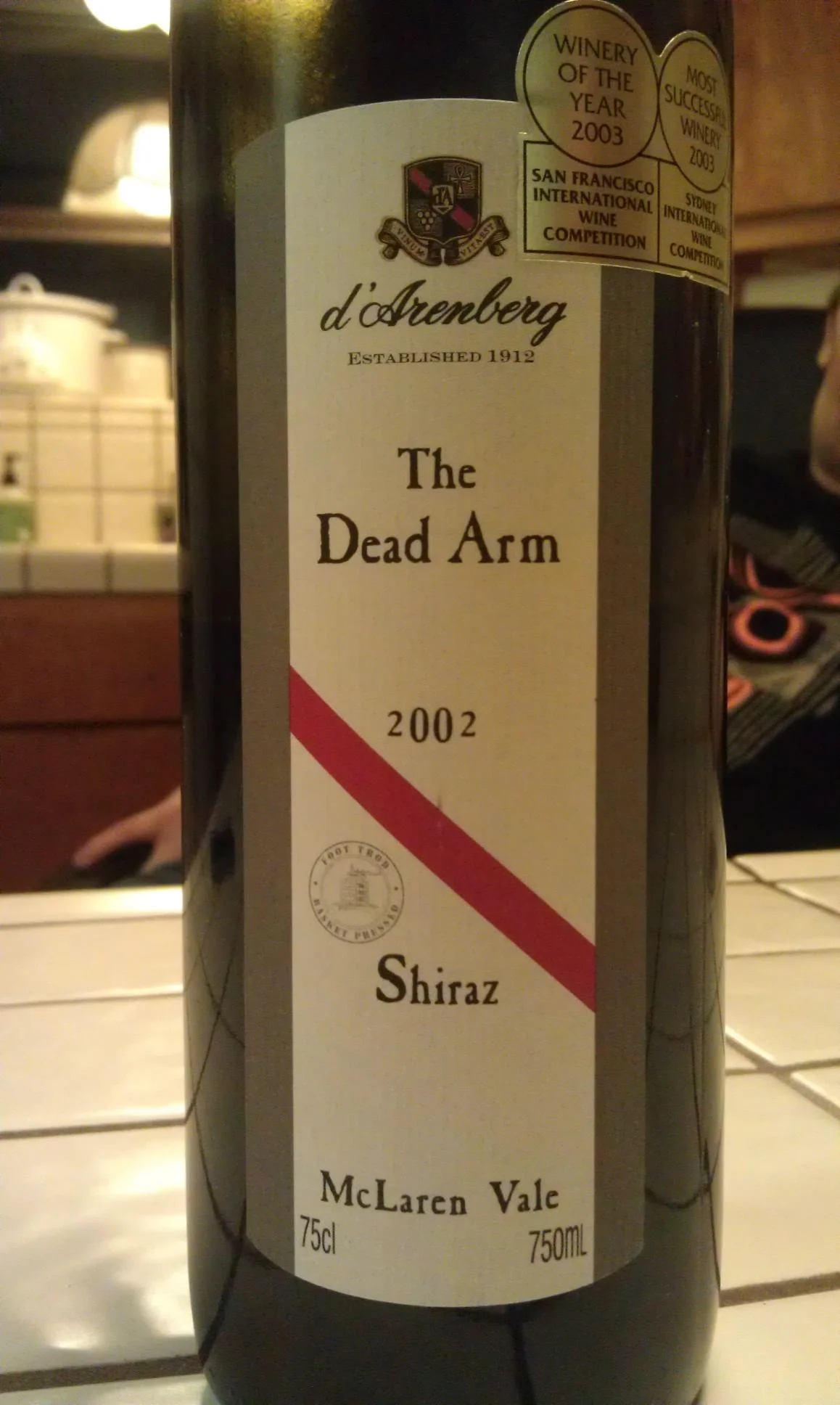 What We're Drinking Now: 2002 D'Arenberg Dead Arm Shiraz