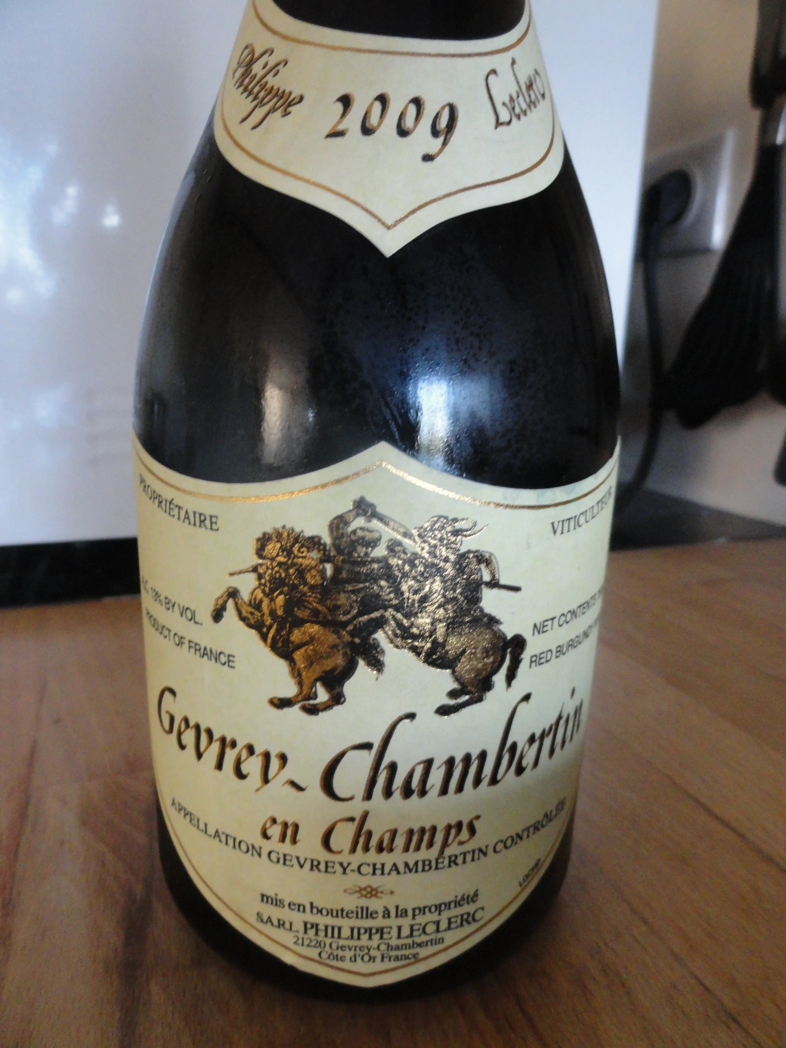 What We're Drinking Now: 2009 Philippe LeClerc 'En Champs' Pinot Noir