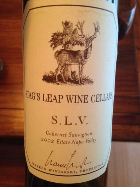 What We're Drinking Now:  2002 Stag's Leap Wine Cellars 'S.L.V.' Cabernet Sauvignon