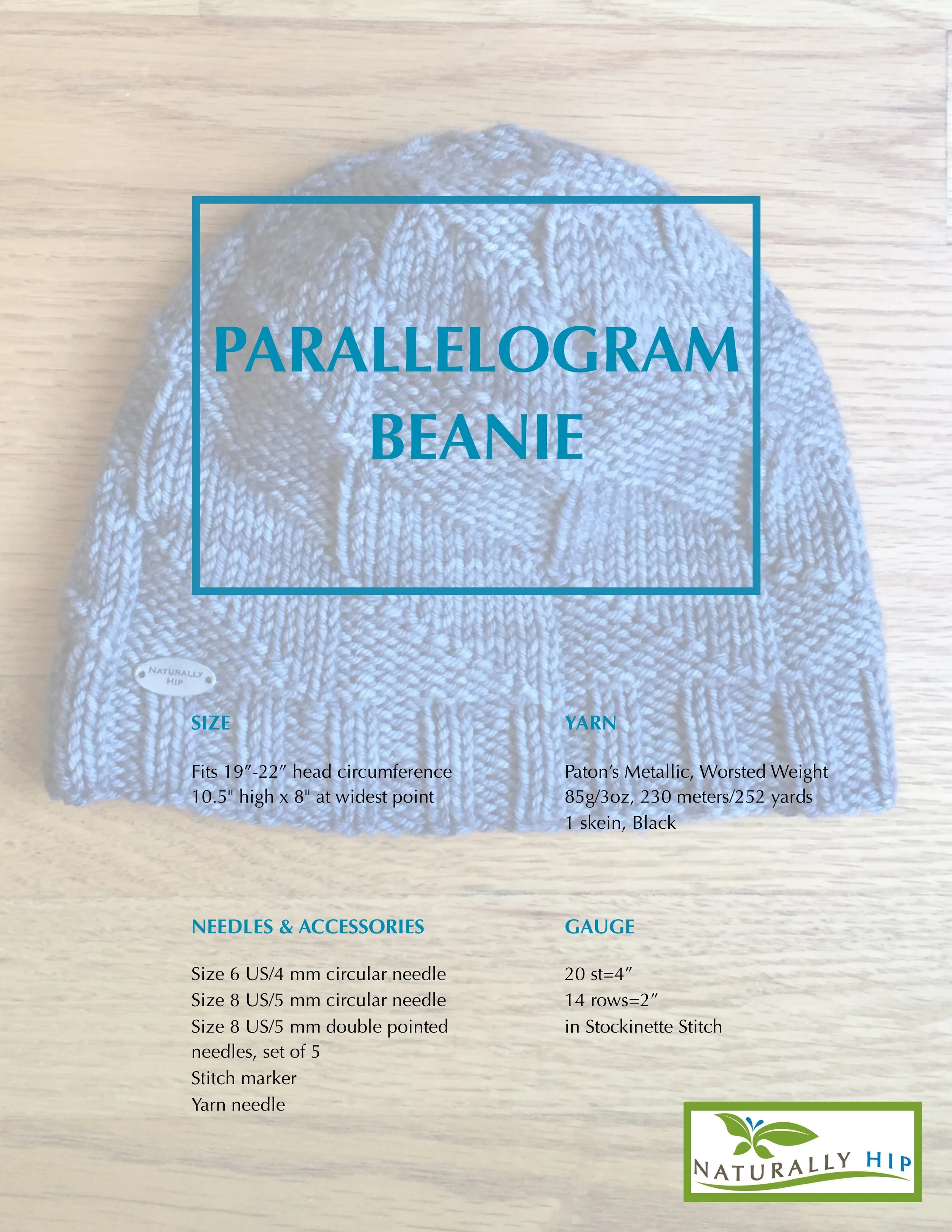 Parallelogram Beanie Pattern