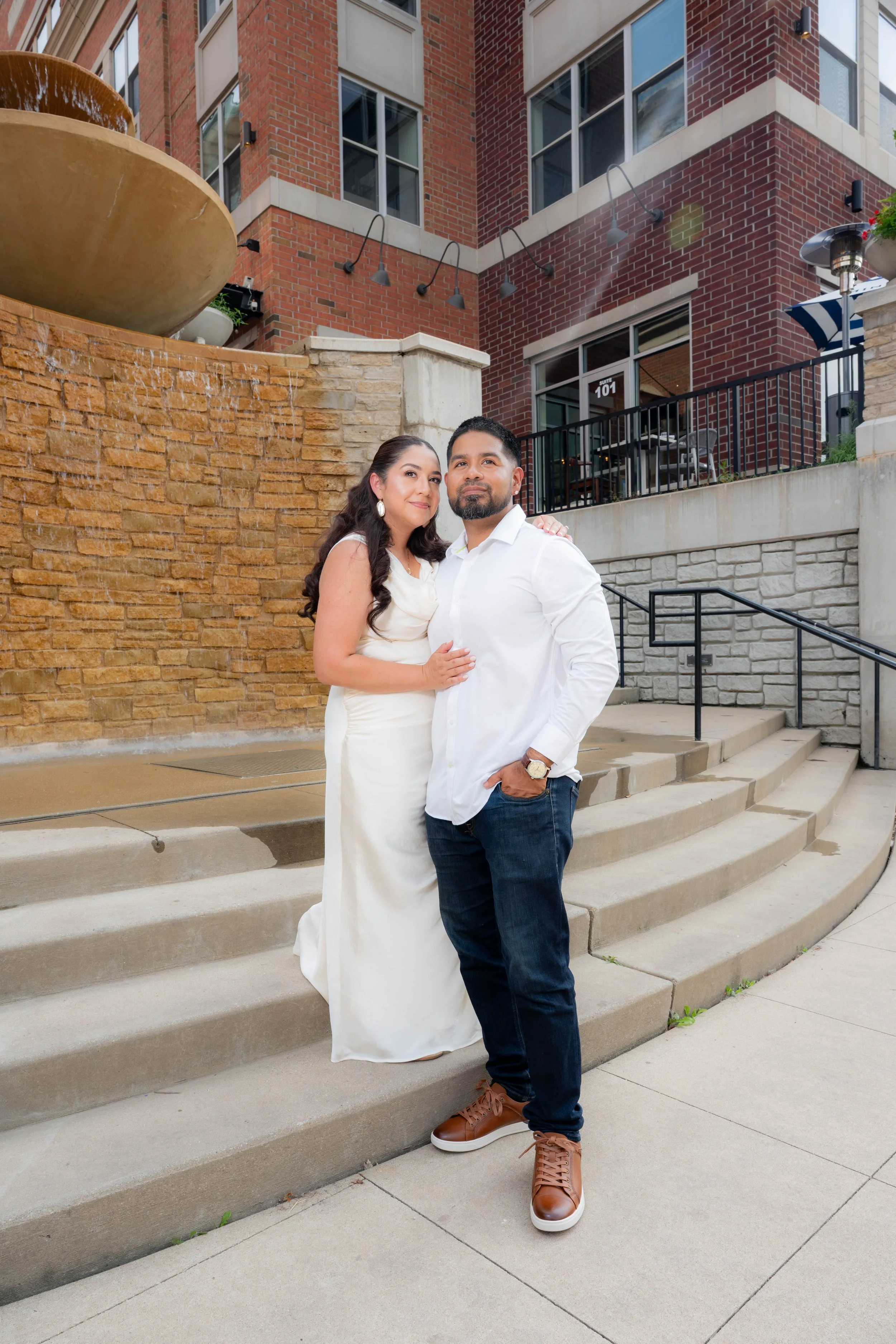 Engagement photoshoot downtown Naperville, IL