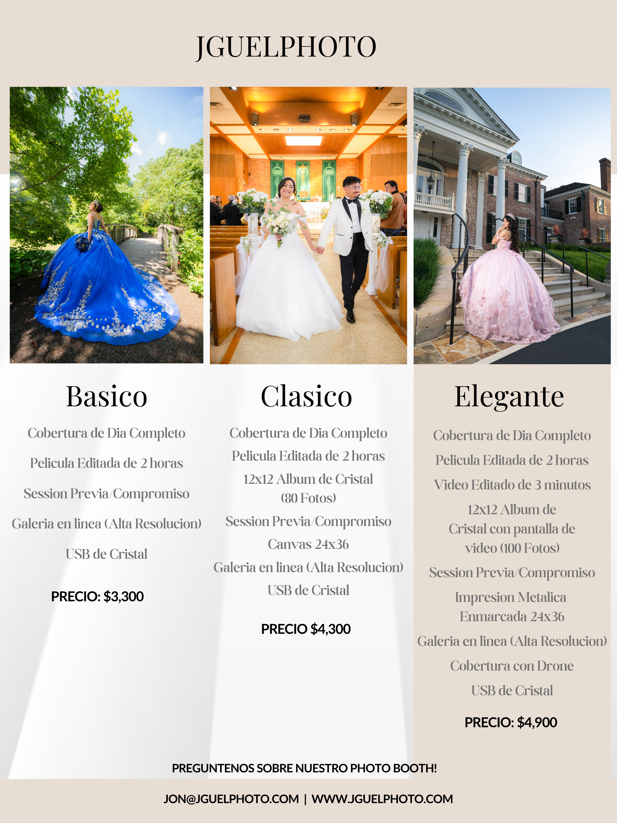 Wedding and quinceañera photographer in Chicago.