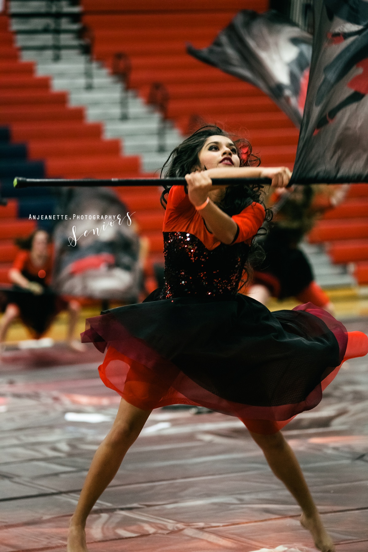 wgi photography action shot anjeanette photography arizona high school senior pictures