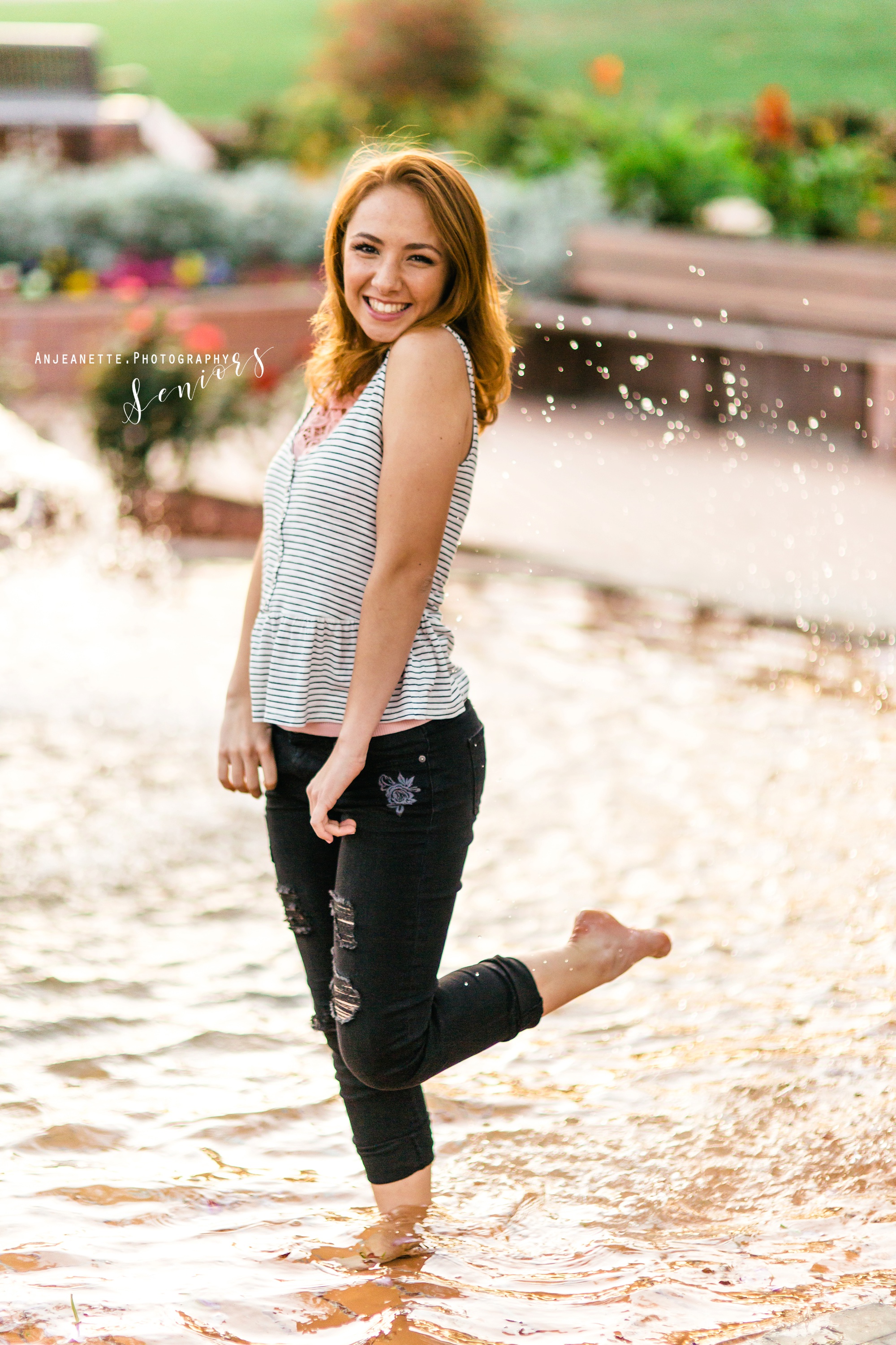 Peoria Az senior grad pictures by Anthem Glendale Az high school portrait photographer Anjeanette Photography Phoenix Prom 2018 2019