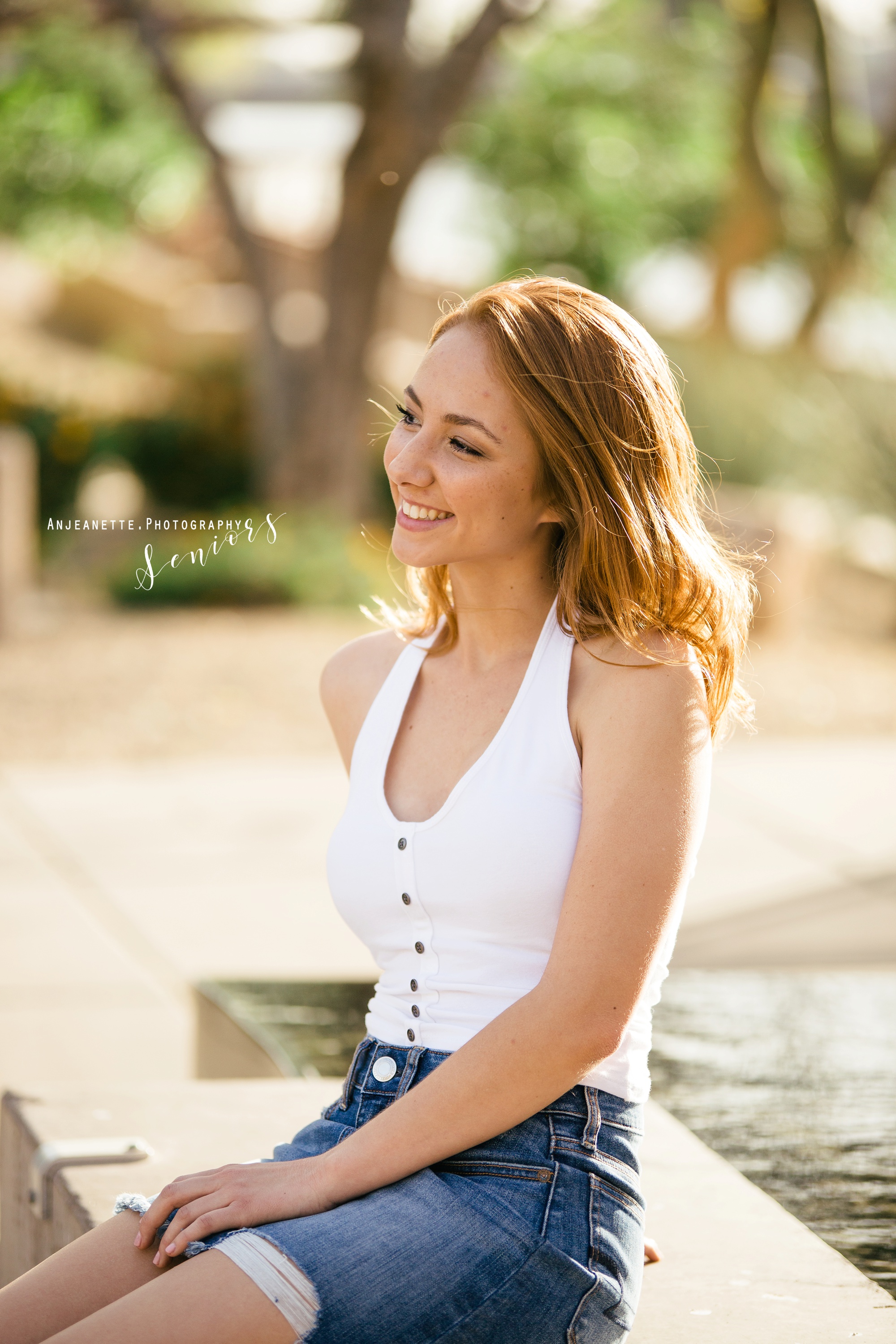 Peoria Az senior grad pictures by Anthem Glendale Az high school portrait photographer Anjeanette Photography Phoenix Prom 2018 2019