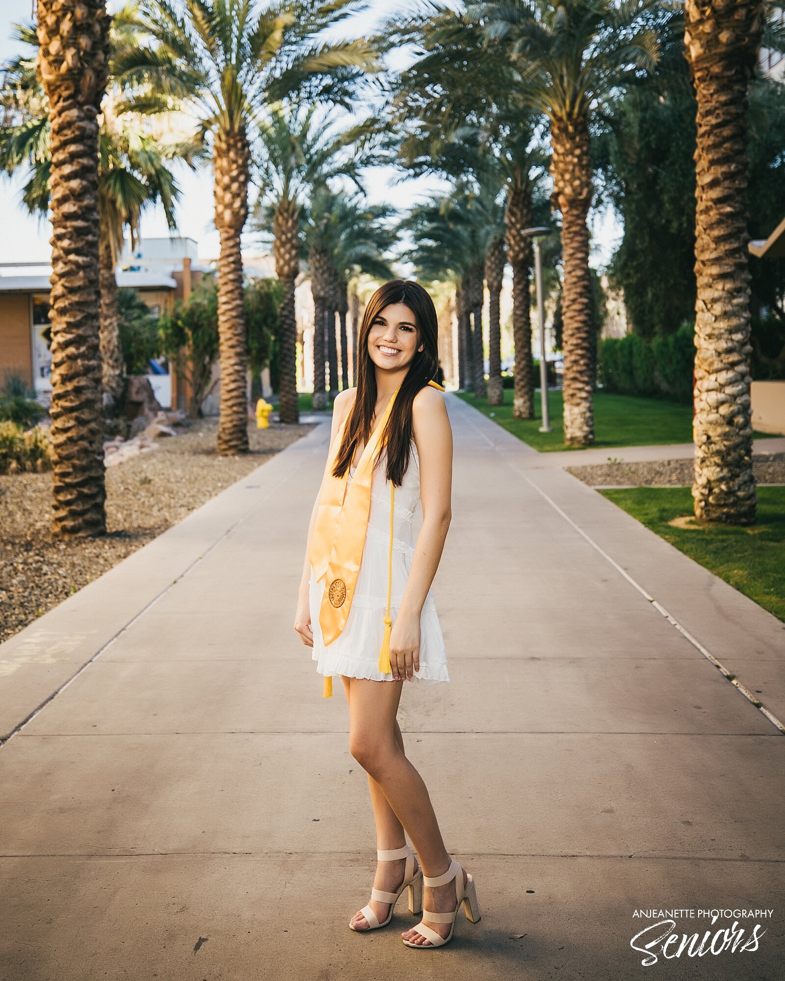  best ASU senior picture Places near me Old Main Phoenix Arizona State University campus to take senior pictures Anjeanette Photography Graduation Picture High School Senior Portraits Peoria 