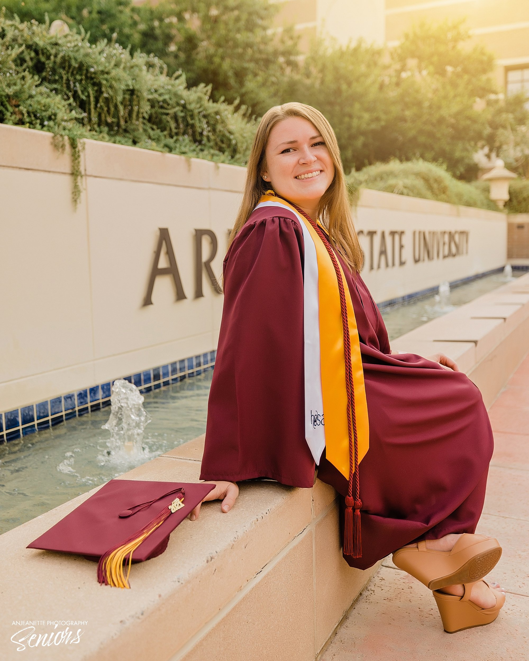 Top 10 best ASU senior picture Places near me Phoenix Arizona to take senior  pictures  high school portraits unique fun Graduation portrait photographer Anjeanette Photography