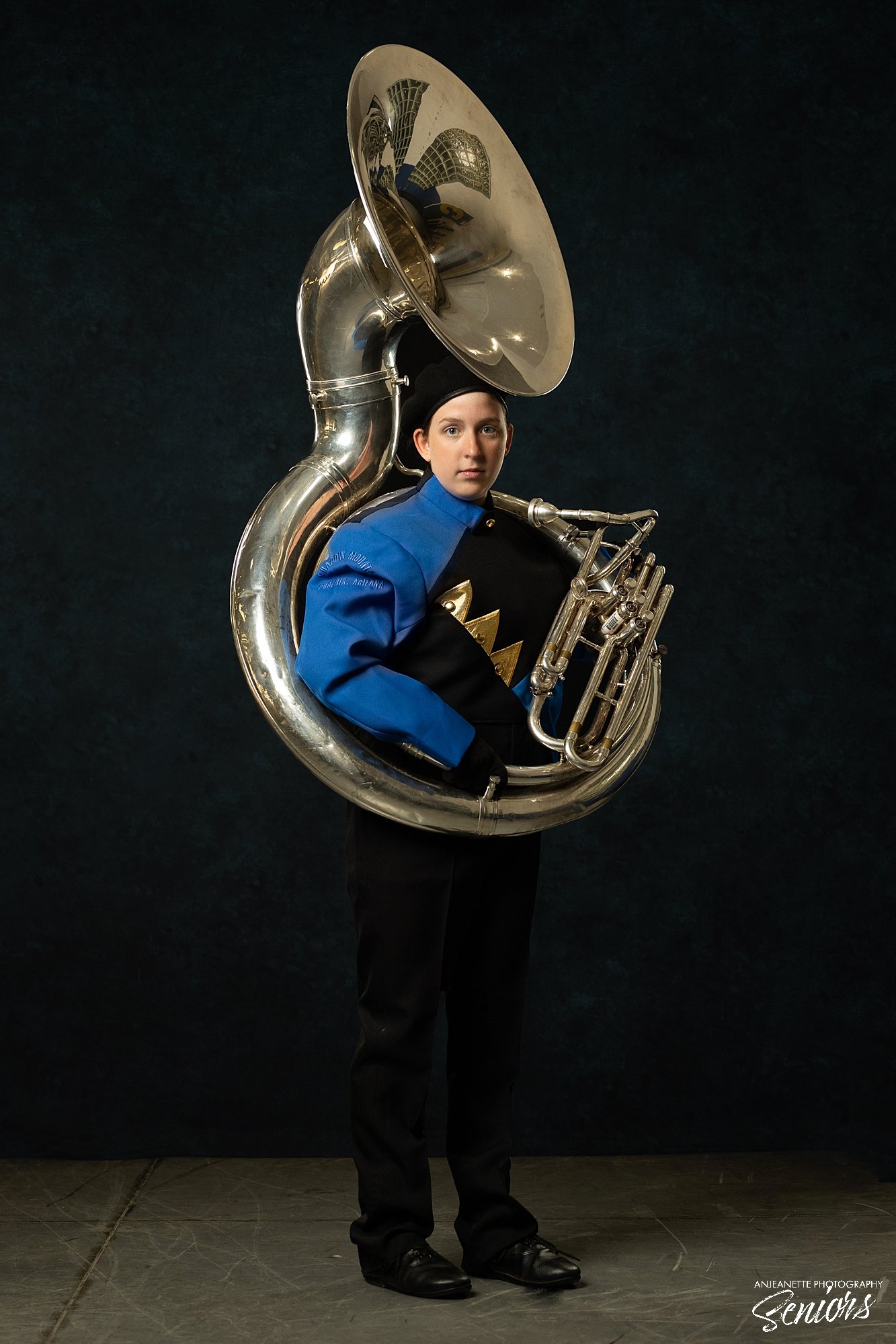  Phoenix Arizona Marching Band Banner Pictures by Anjeanette Photography Graduation High School Seniors Arizona