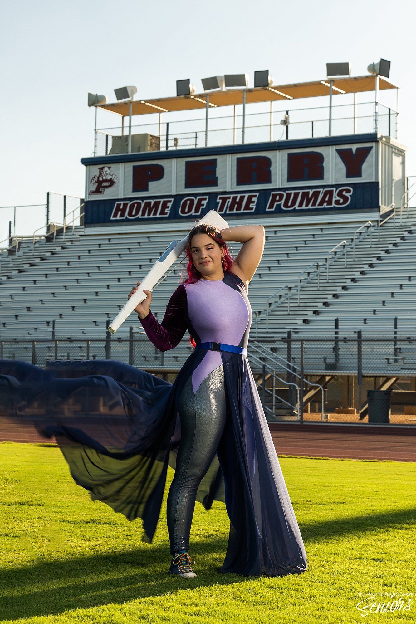  Phoenix Arizona Marching Band Banner Pictures by Anjeanette Photography High School Seniors 