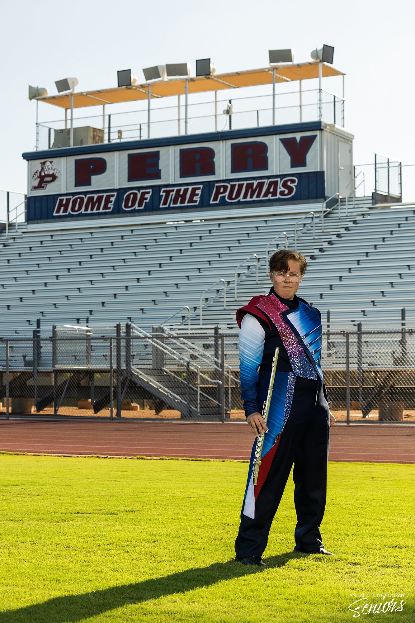  Phoenix Arizona Marching Band Banner Pictures by Anjeanette Photography High School Seniors 