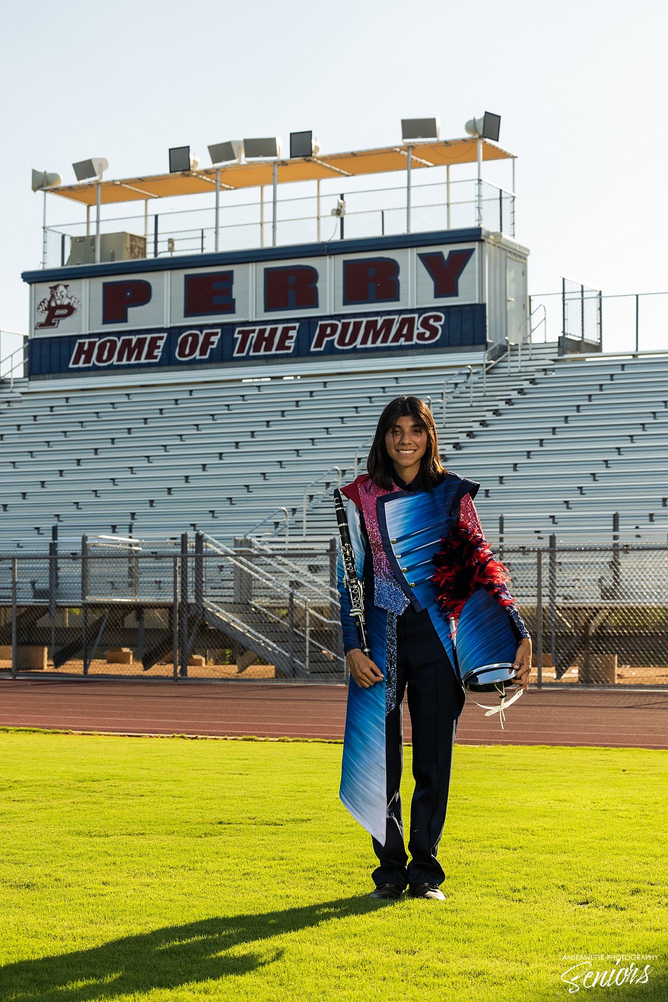  Phoenix Arizona Marching Band Banner Pictures by Anjeanette Photography High School Seniors 