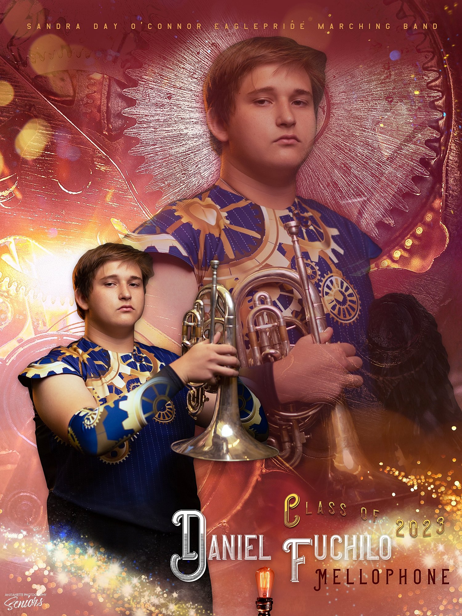  Phoenix Arizona Marching Band Banner Pictures by Anjeanette Photography High School Seniors 