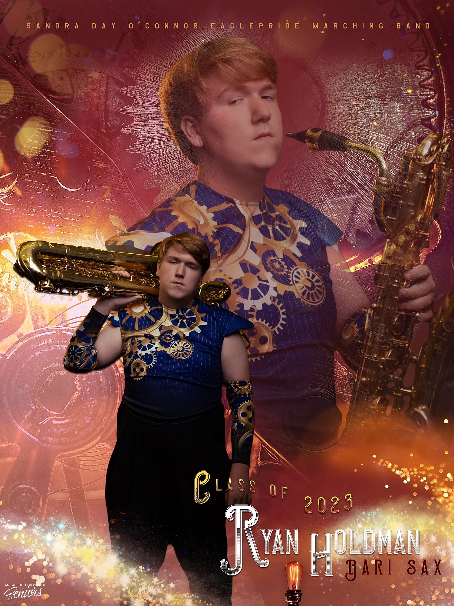  Phoenix Arizona Marching Band Banner Pictures by Anjeanette Photography High School Seniors 