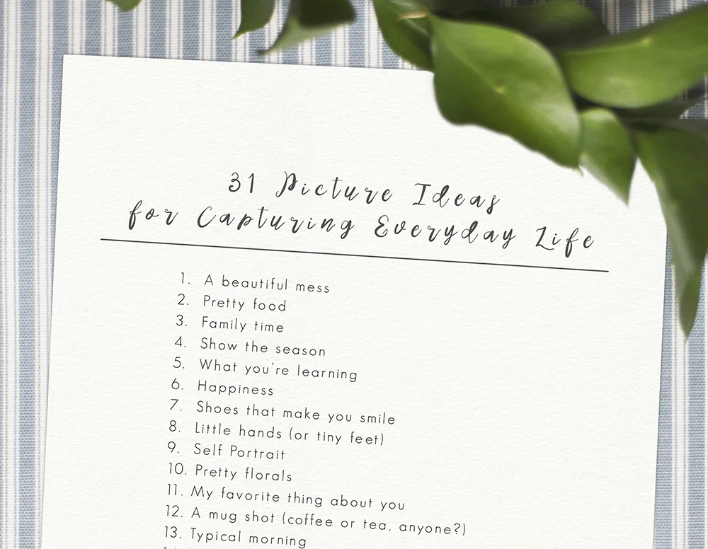 31 Picture Ideas for Capturing Everyday Life