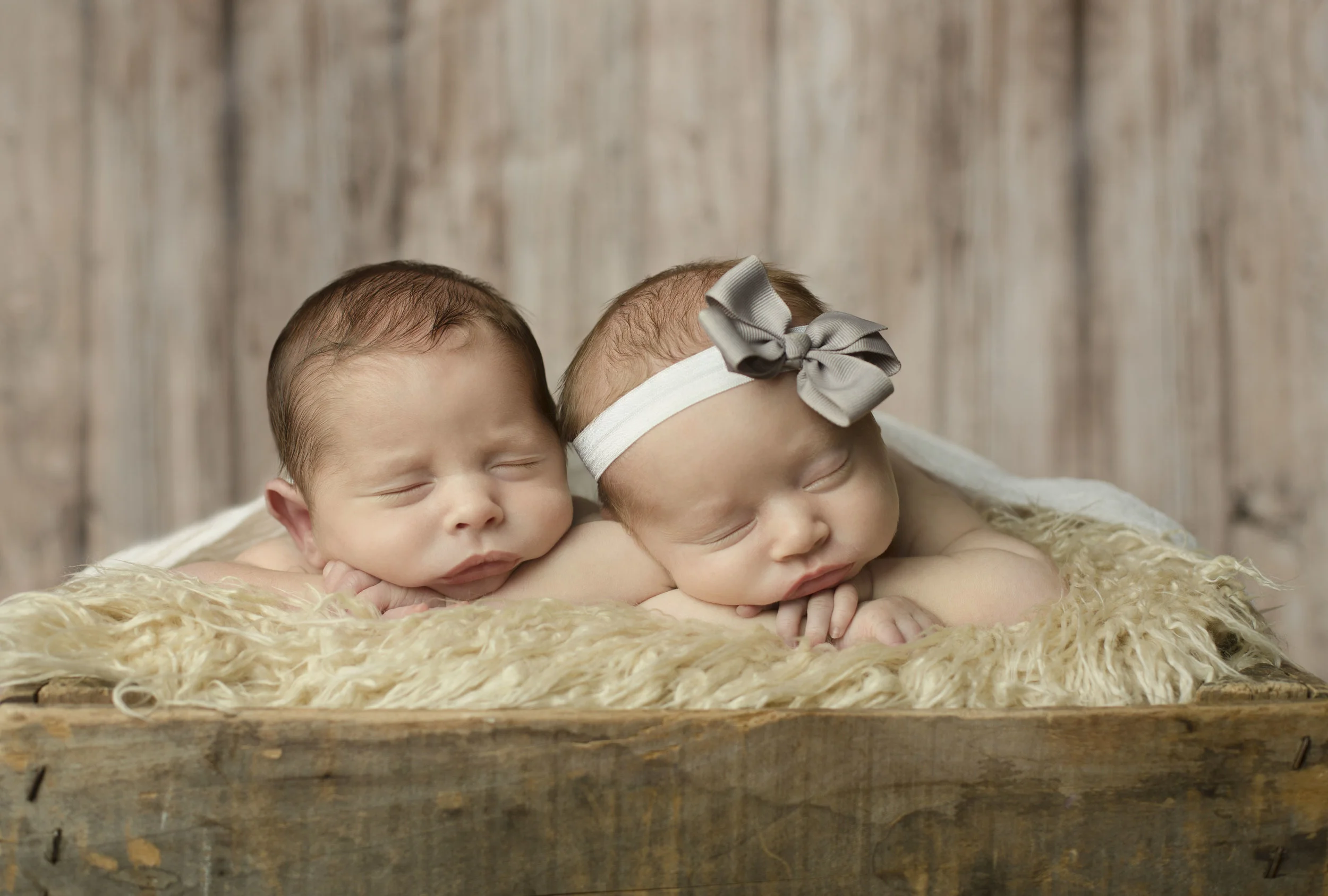 Babies Franklin & Grayson, Newborn Twins