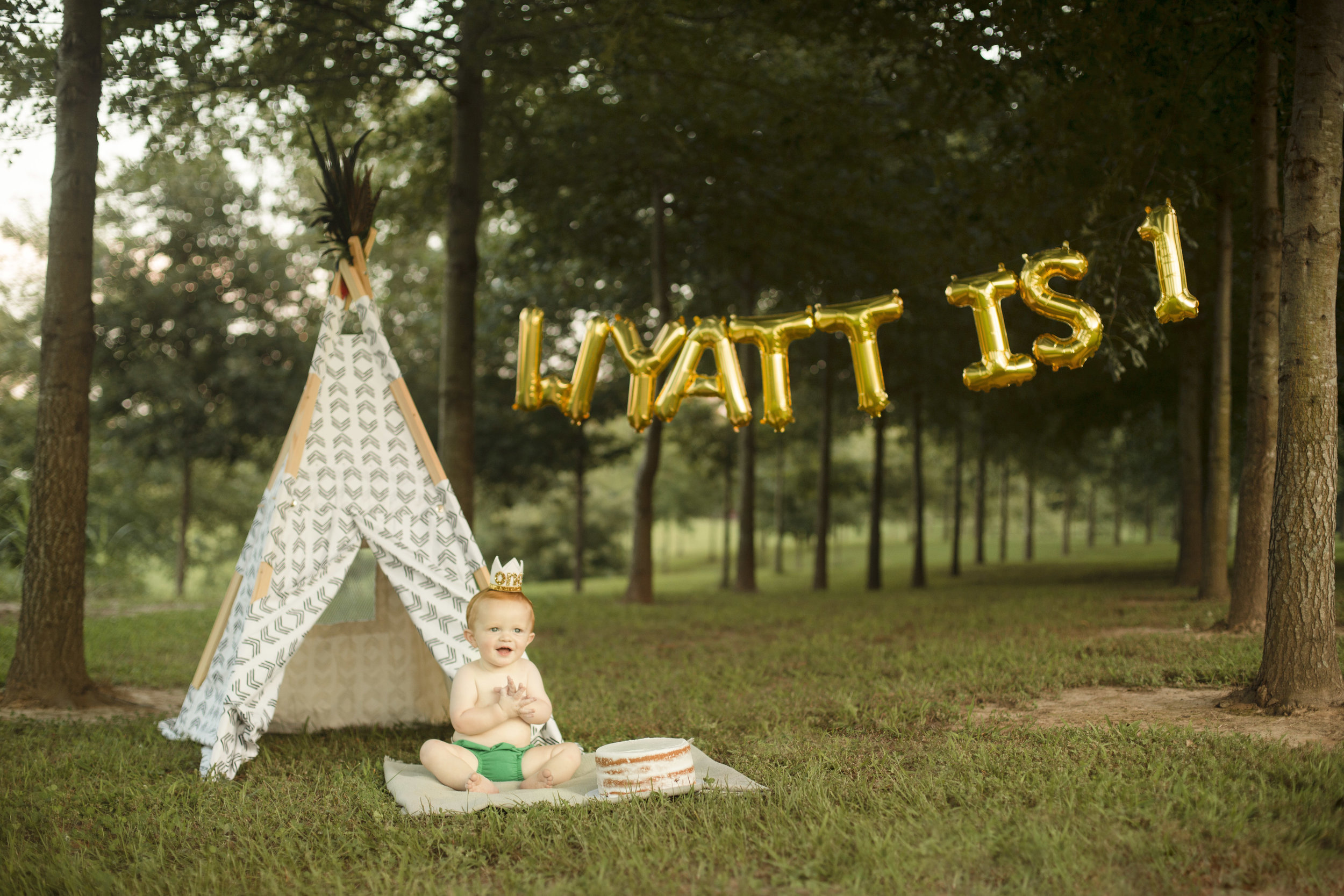 Baby Wyatt, One Year Session