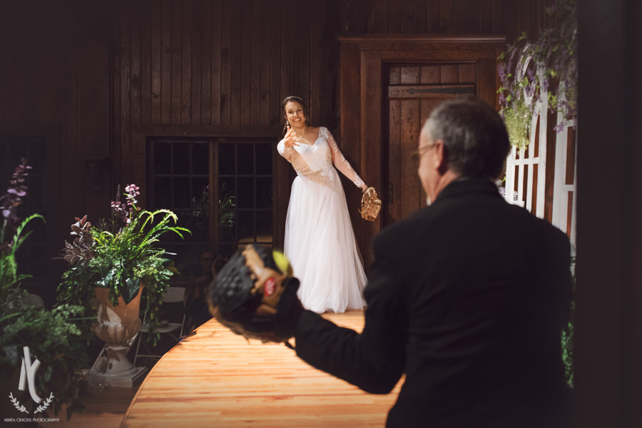  Chelsea and her dad cut their dance short to surprise everyone with a pitch and a catch! :)&nbsp; 