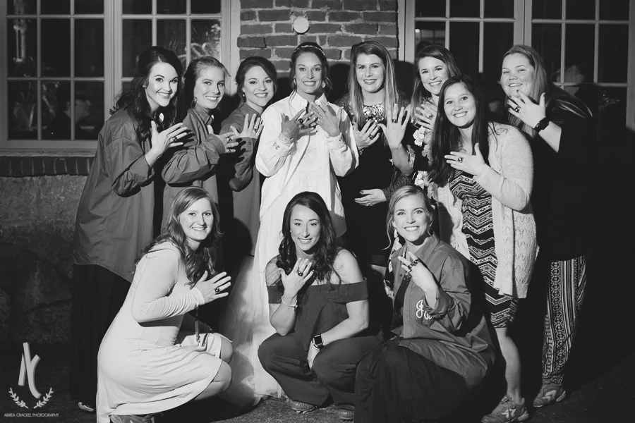  Chelsea with some of her softball teammates&nbsp; 