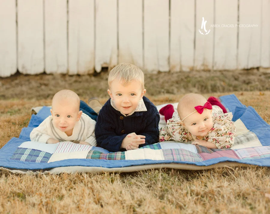  Neely and Macon were joined by their little cousin for a picture for Grandma! :)  