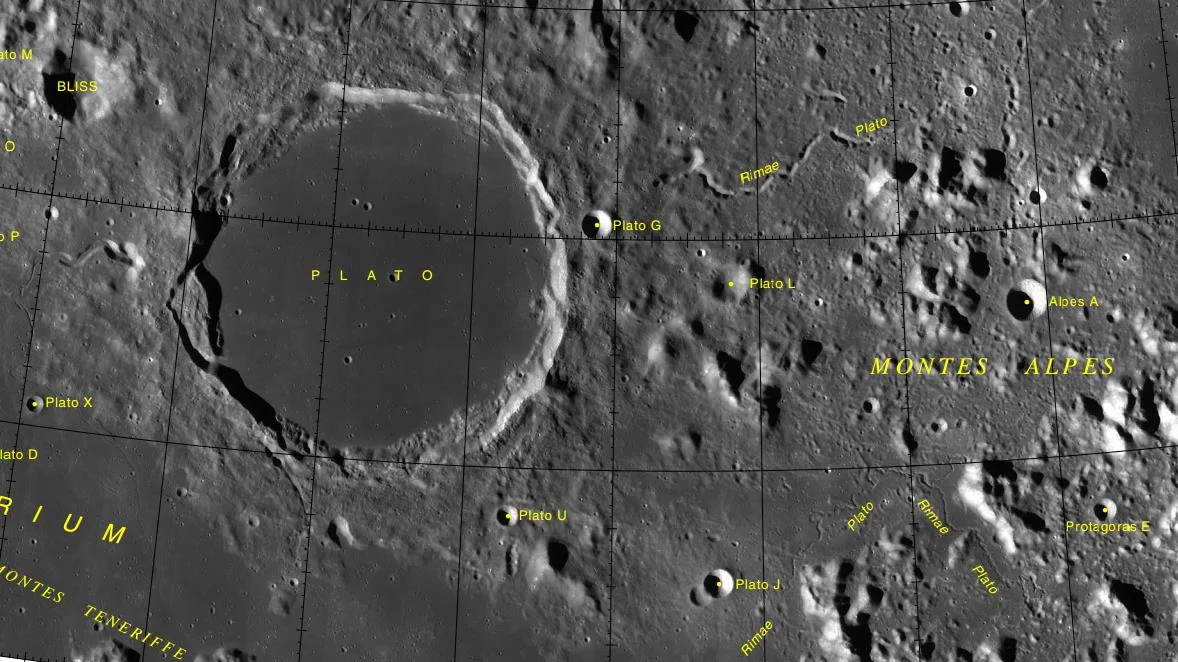 Piece of lunar nomenclature! Image credit: IAU