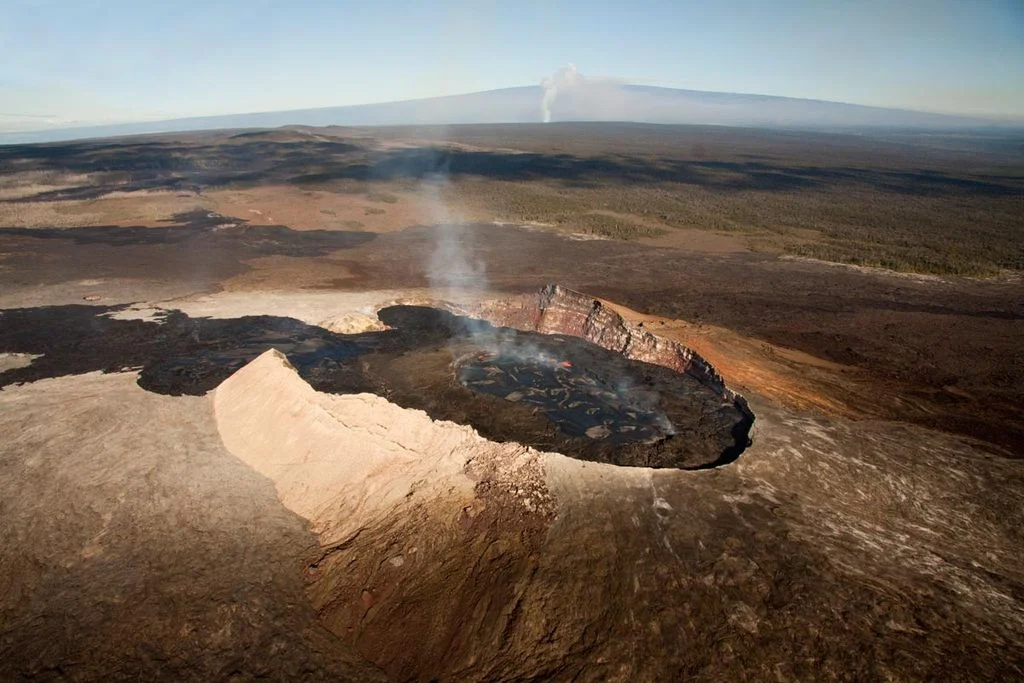 Kilauea Volcano on Hawaii resembles Martian volcanics and possible similar minerals found on Mars and the Moon! Image: USGS