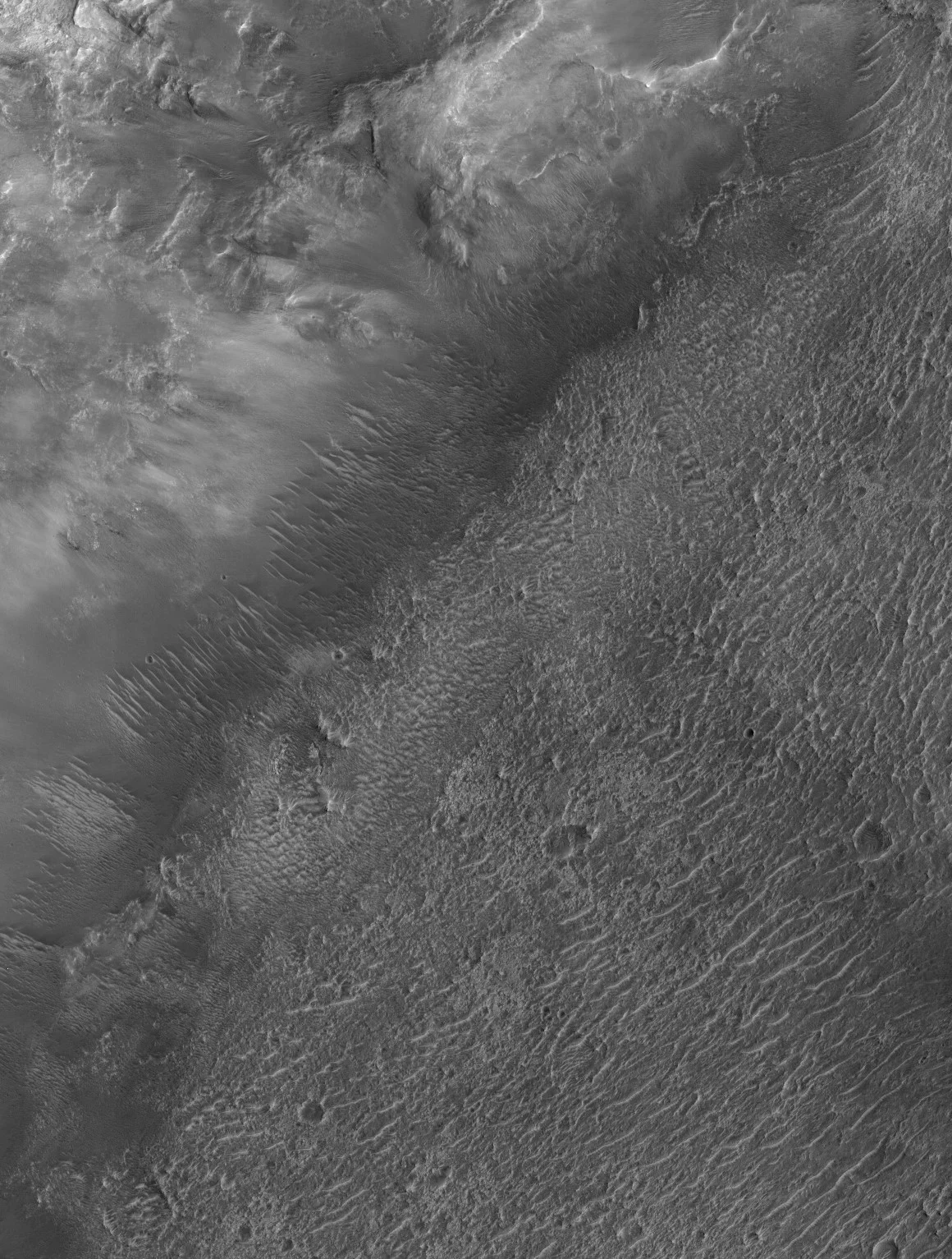 Paleolake candidate on Mars. Image credit: HiRISE/ASU ESP_012541_1600